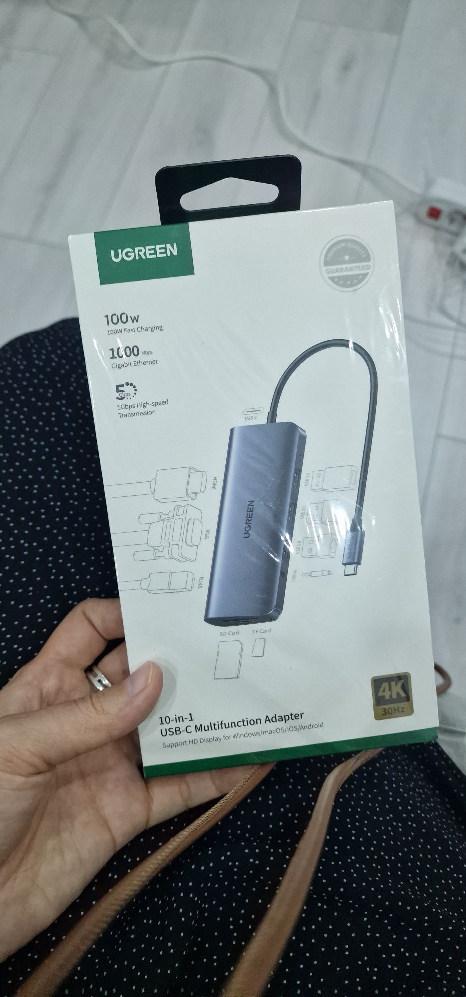 Переходник (док-станция) ugreen 10в1 original