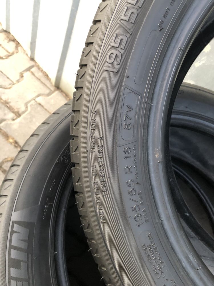 4 anvelope vara 195/55 R16, Michelin Energy, DOT 2016, 7mm profil!