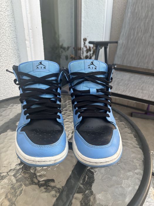 jordan 1 mid blue/black