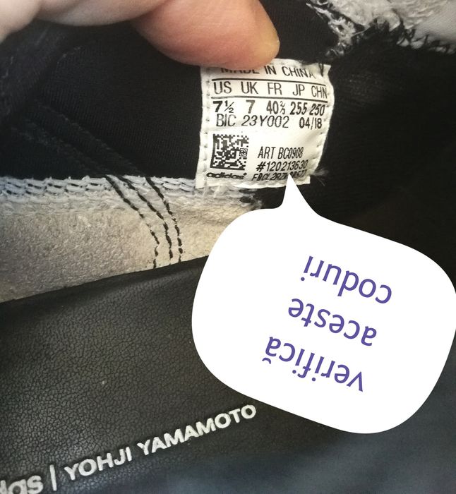 BC0908 primul model Kaiwa Y-3 by Yohji Yamamoto - Adidas 100% Original