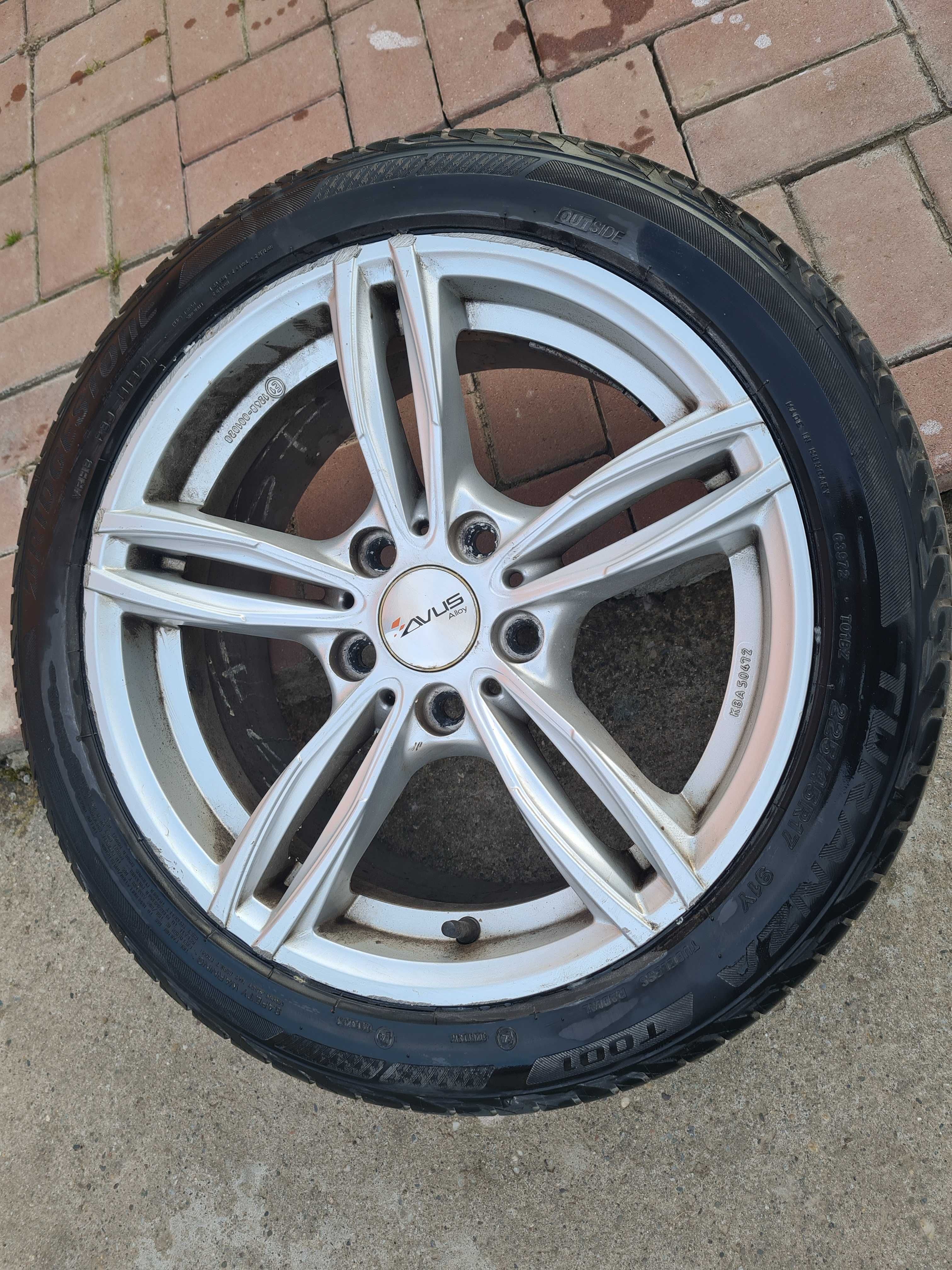 Set 4 Jante  bmw avus R 17 cu cauciucuri vara