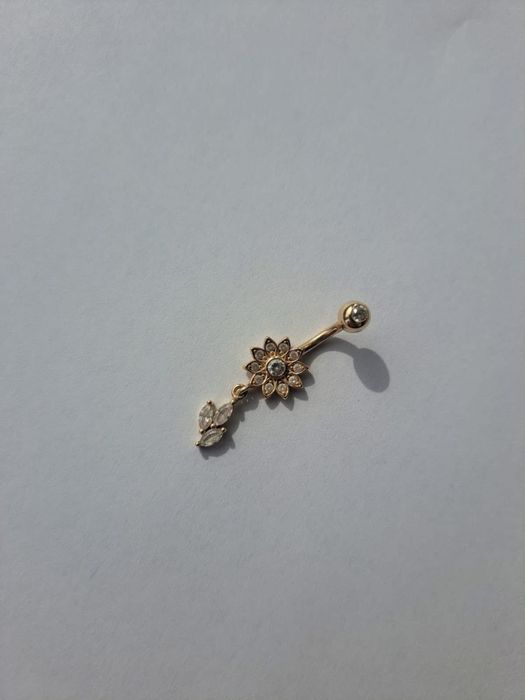 Pierce buric cu prelungire aur 14K