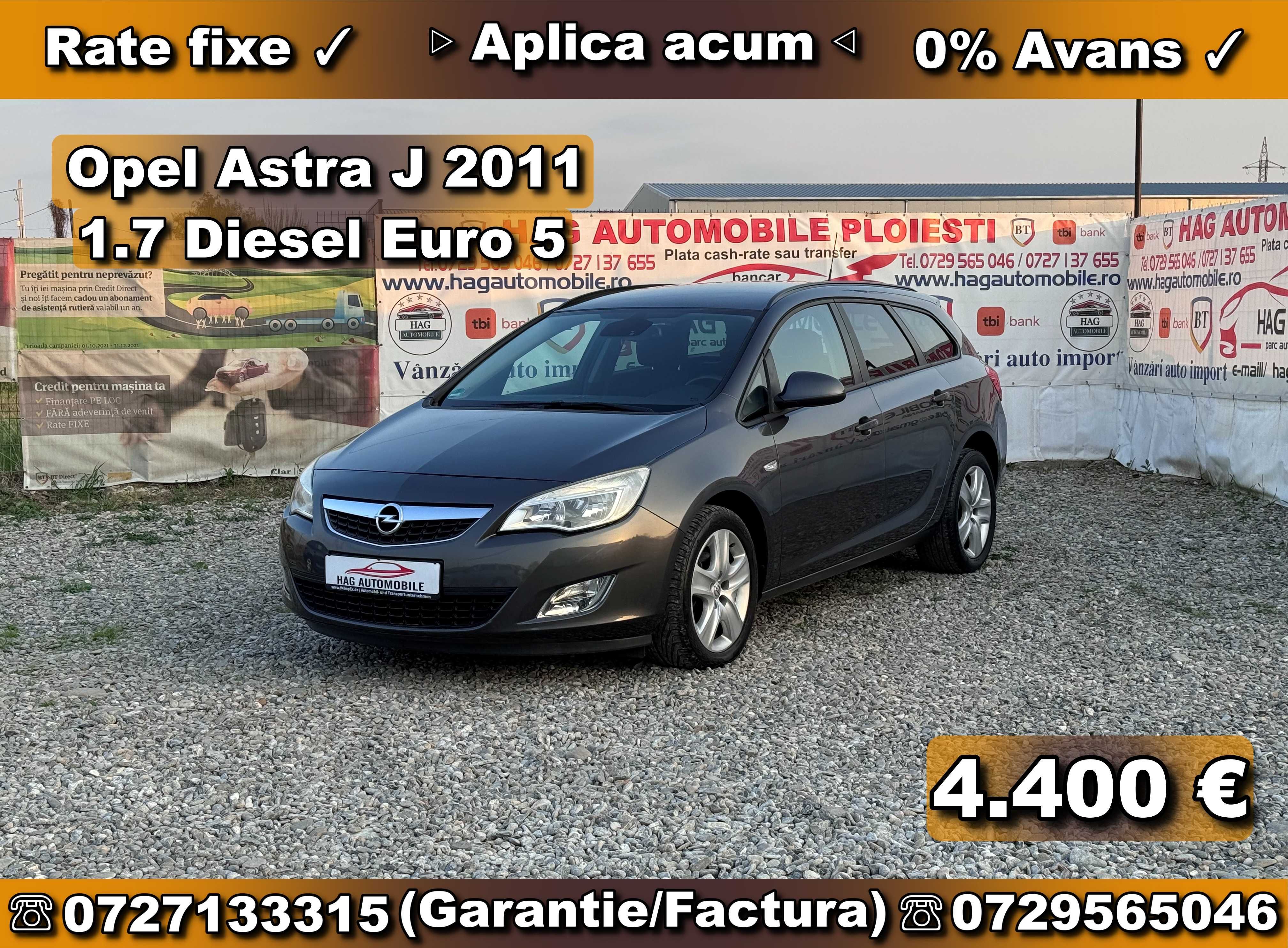 Opel Astra J 2011 ,1,7 Diesel ,Euro 5