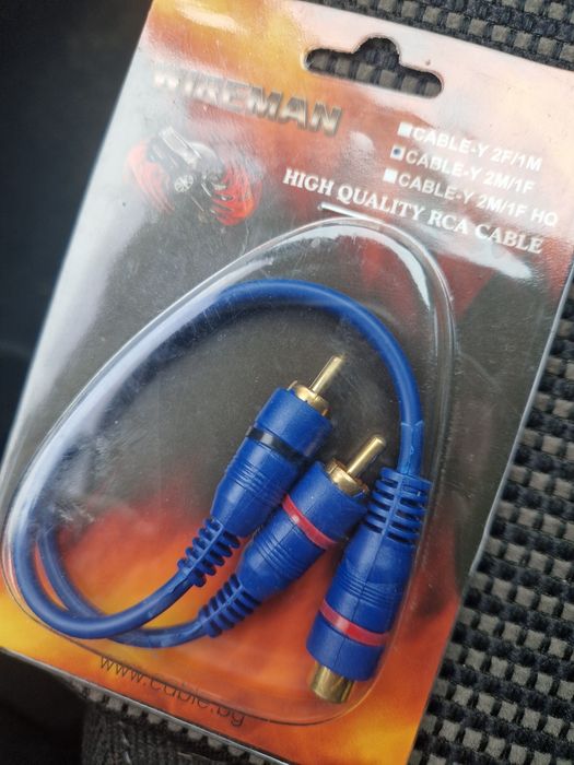 RCA Y-Кабел Сплитер WIREMAN - Високо Качество за Аудио Системи