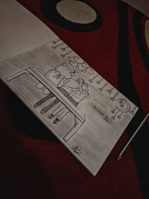 Realizez picturi pe pânză cat si desene in creion