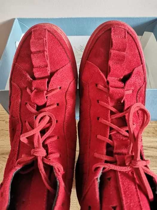 Patrick Mohr red sneakers