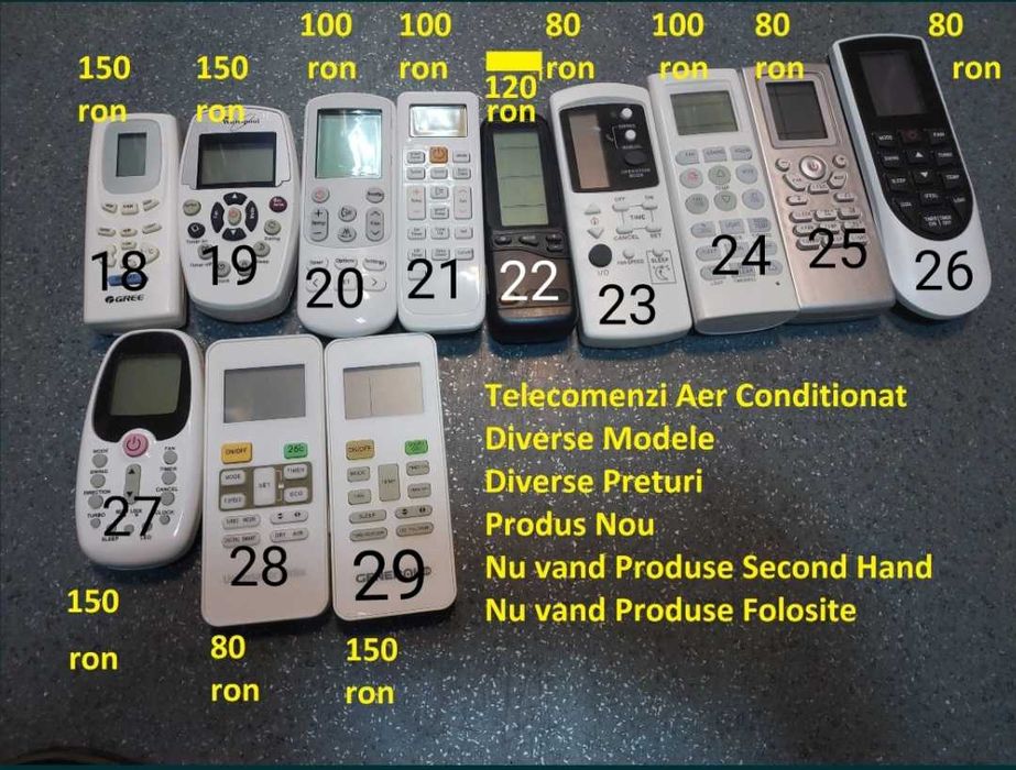 Telecomanda Aer Vortex Alizee Aux StarLight Beko Heinner Gree MideaLdk