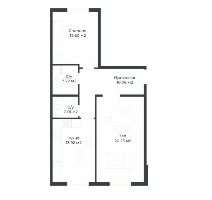 2/8/9 65м2 ЖК Династия Dinasty Паркенсткий Новостройка
