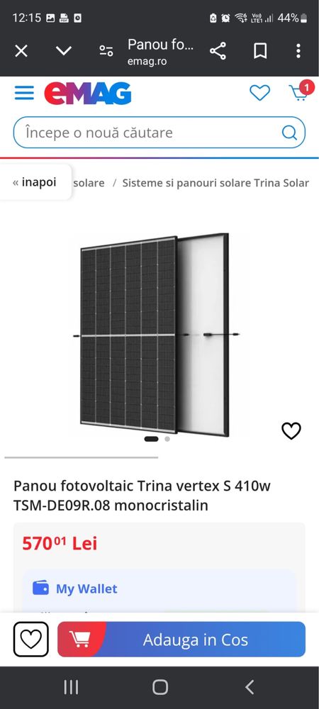 Panouri fotovoltaice 23 de bucati