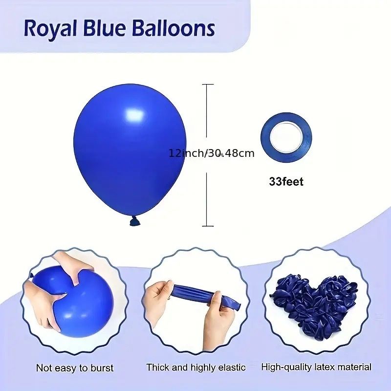 Baloane albastre 50 buc.