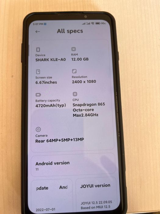Xiaomi Black shark 3 S