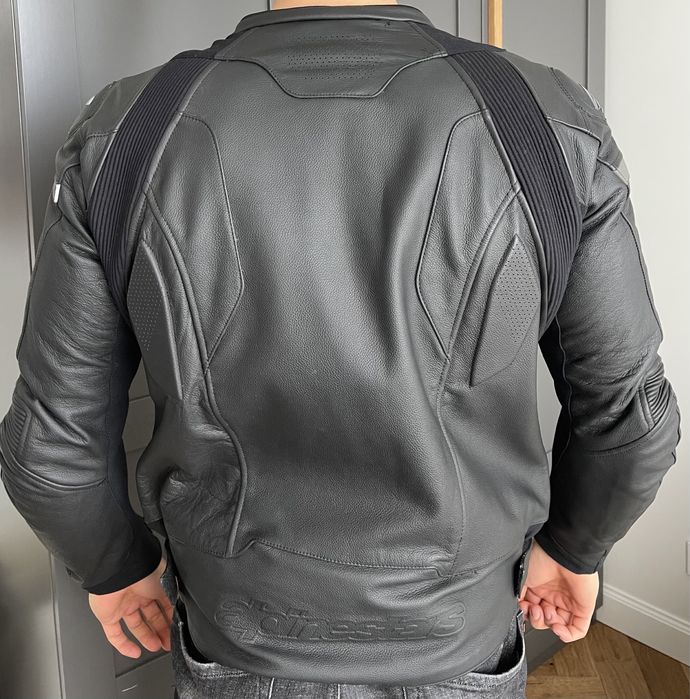 Мото яке Alpinestars от телешка кожа