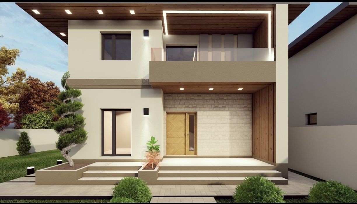 Vila Dobroiesti 5 camere, 3 bai, strada asfaltata, complex rezidential