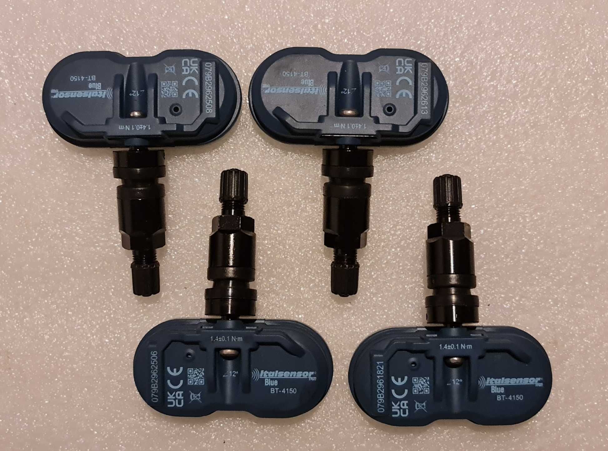 2х 4 бр. BLE - Tesla 3/Y/S/X след ’20 и ’21г. Датчици за налягане TMPS