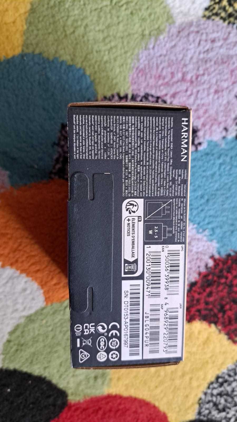 Boxa portabila JBL Go 4, IP67, Bluetooth, Auracast, Violet, sigilata