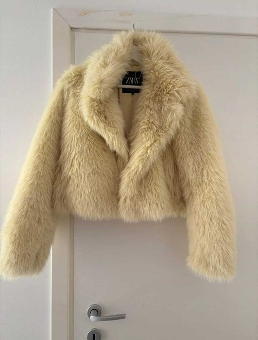 Geaca cropped faux ZARA - Marimea XS