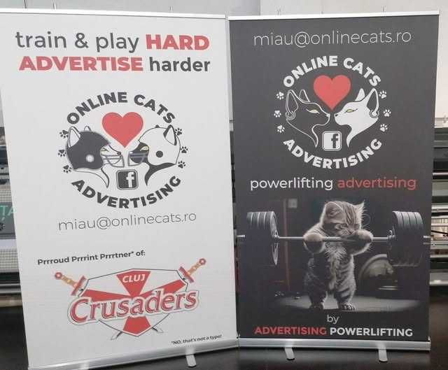 Roll-up banner – ideal pt evenimente si prezentari | Montaj 2 min