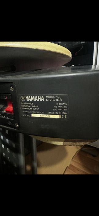 Sistem audio Yamaha RX-V492RDS + boxe originale + subwoofer SW-P30