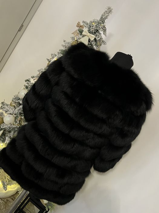 Blană vulpe naturala 6 în 1