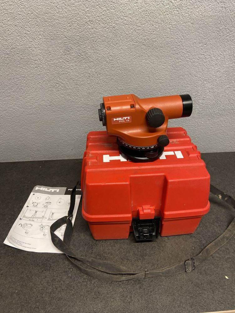 Hilti pol 15 nivela optica teodolit panta canalizare strada