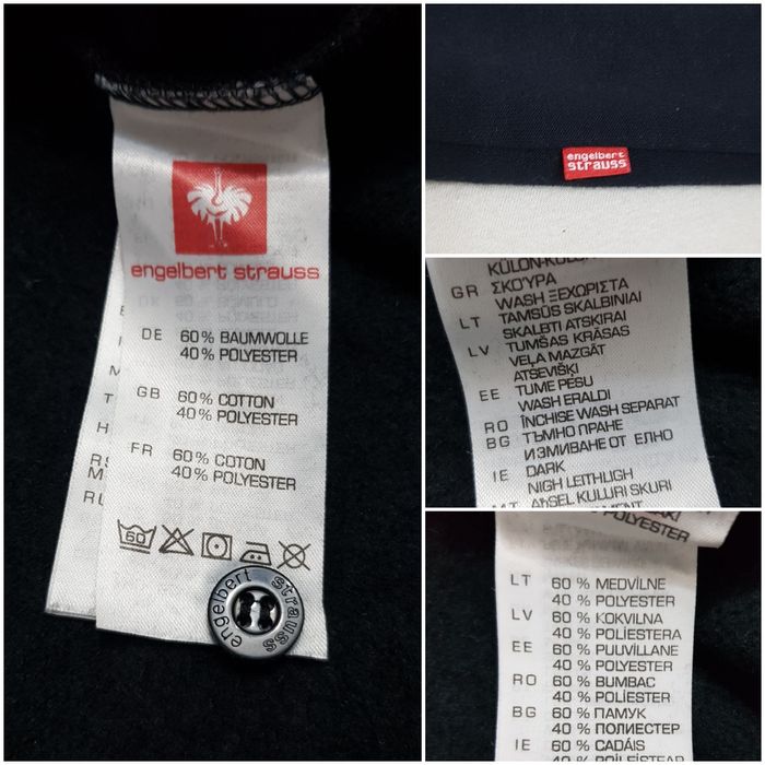 Bluza polo Engelbert Strauss tricot interior polar, fleece, Nr. XL men