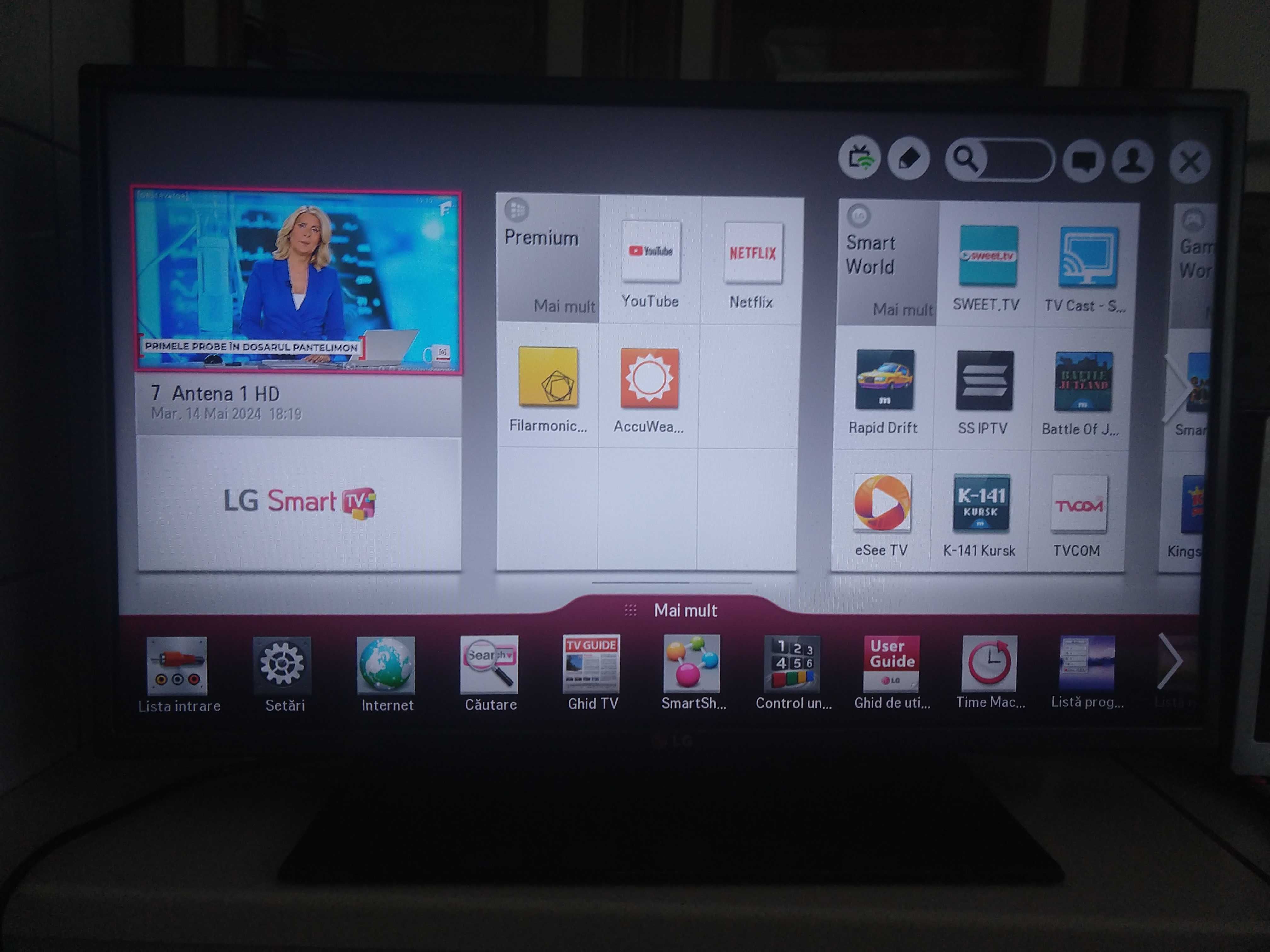 Tv LED SMART/wifi/3D LG 32LA620S -32inci (82 cm)-FULL HD- rama ingusta