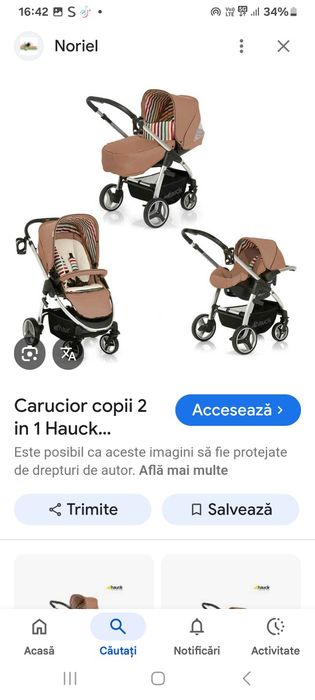 Carut copii hauck lacross 2 in1