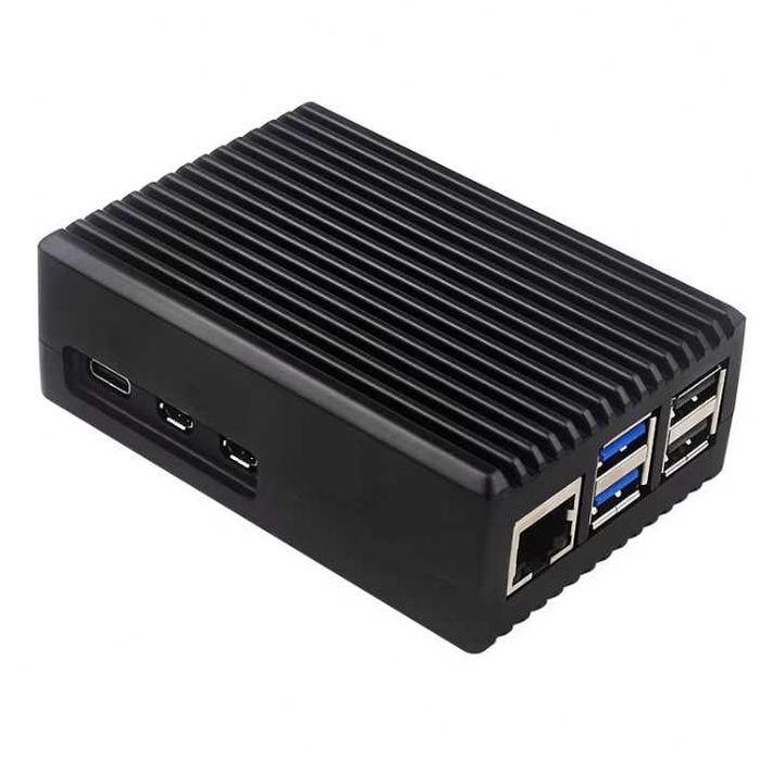 Carcasa Raspberry Pi 4/5 Aluminum Case Passive Cooling Armored Metal