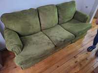 Зелен диван от велур