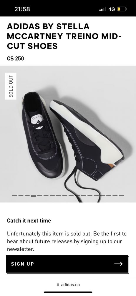 #Vand #adidas by Stella McCartney , marime 39/ 38,5