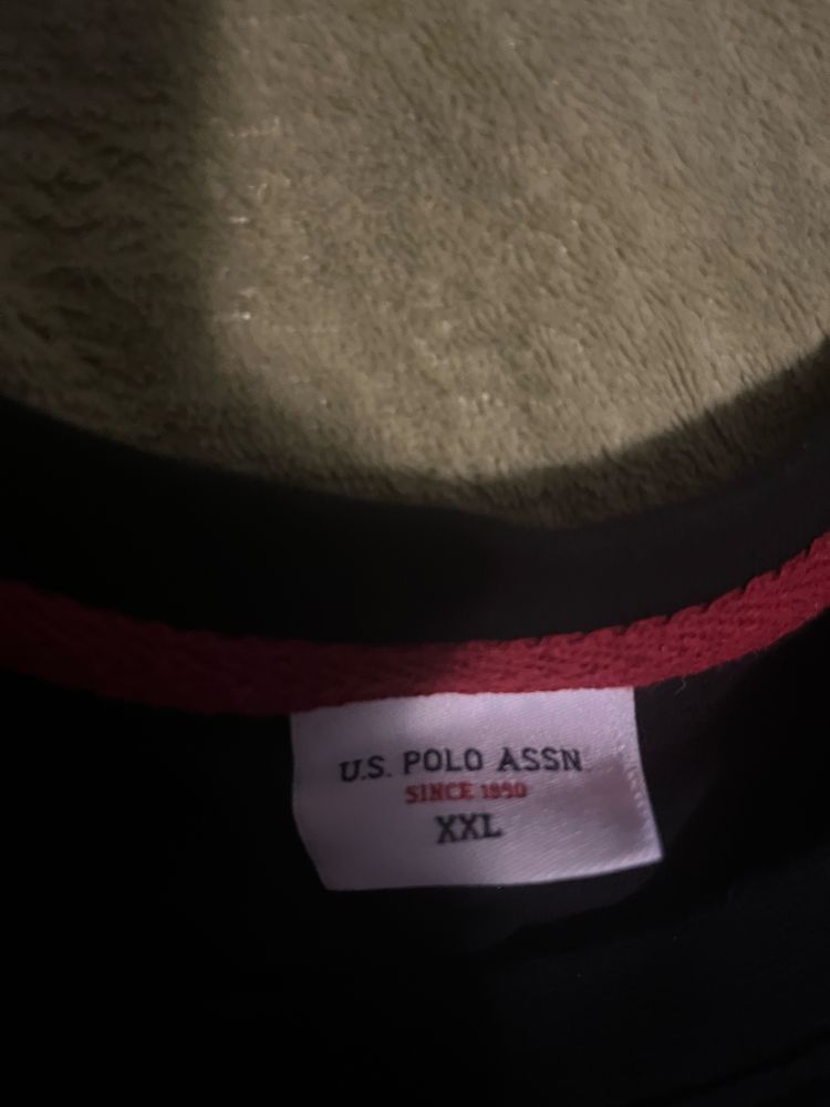 Тениска us.polo Черна