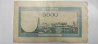 Bancnota 5000 lei perioada interbelica