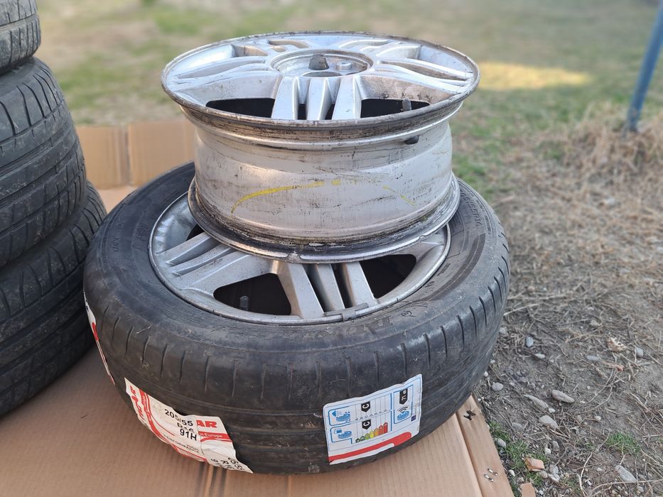 Jante aliaj cu cauciucuri vară 205/55/R16 renault