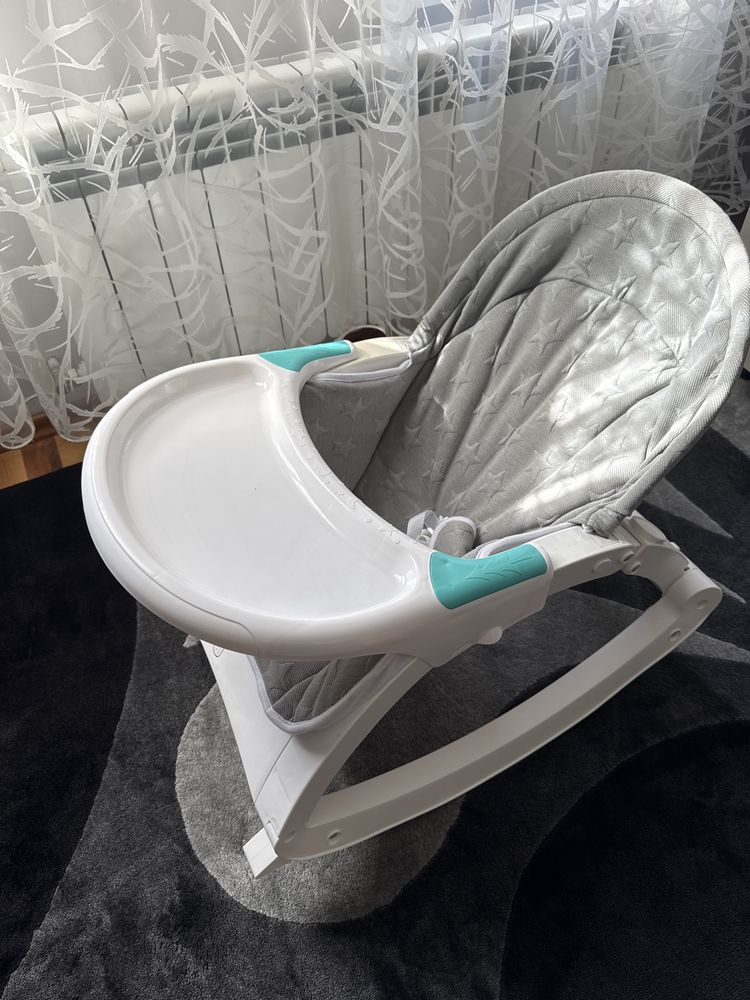 Бебешки музикален шезлонг с табла Lorelli Alex