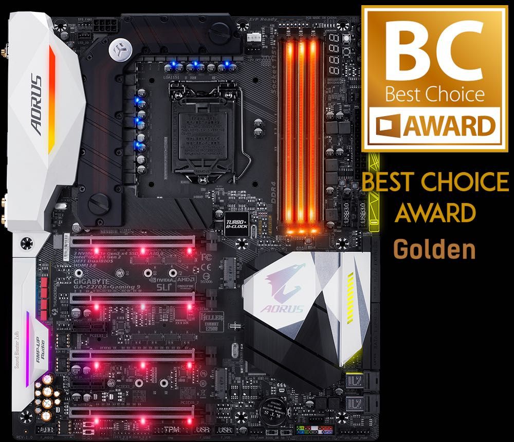 Продавам Gigabyte Aorus Z270X Gaming9