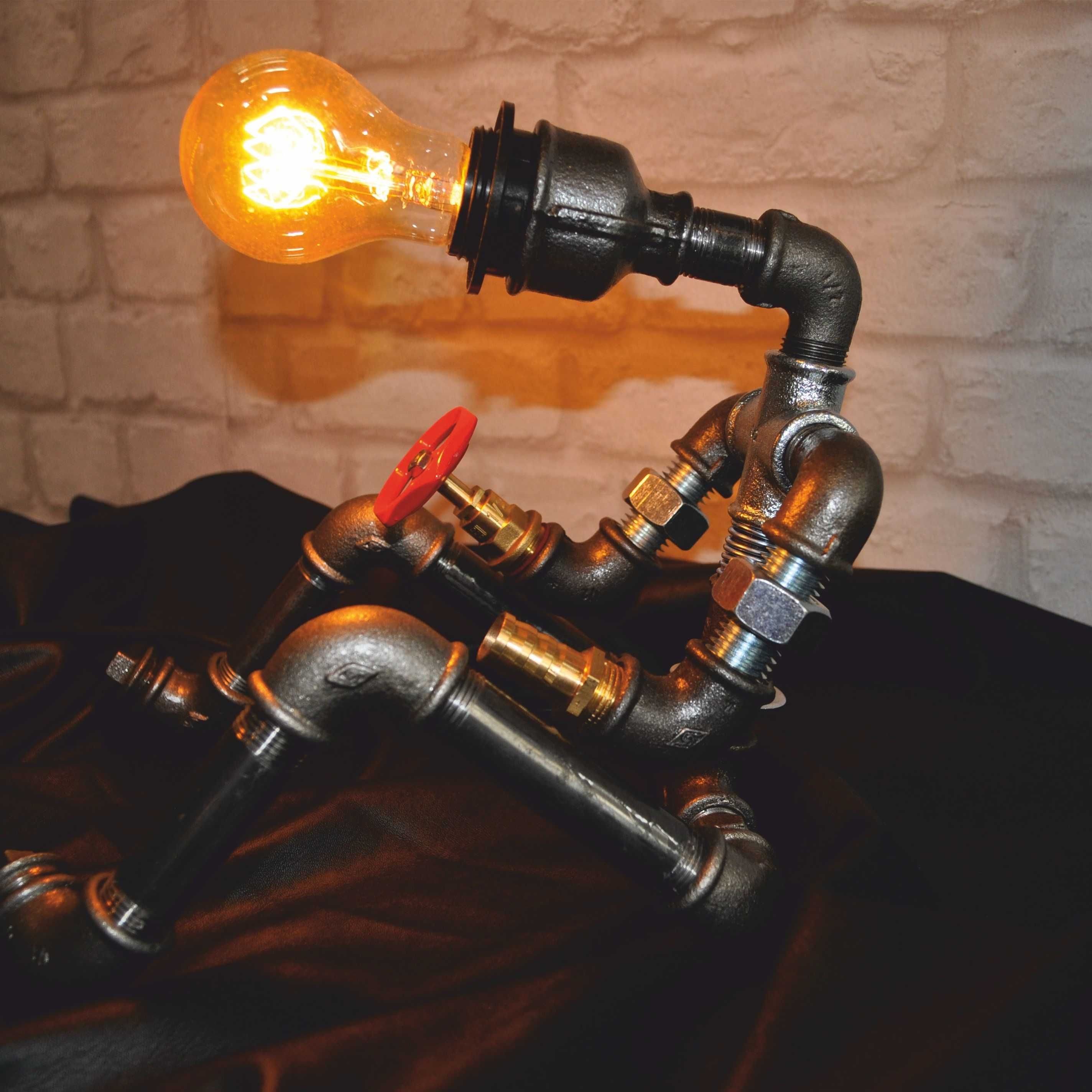 lampa om steampunkdesigncj, lampa steampunk, corp de iluminat