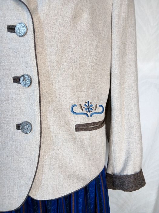 Jacheta Tracht bavarez , jacheta Oktoberfest din lâna fina d