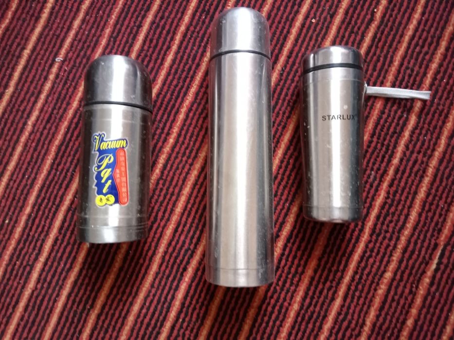 Термос нержавейка вакуумный сеточкой starlux остальные без