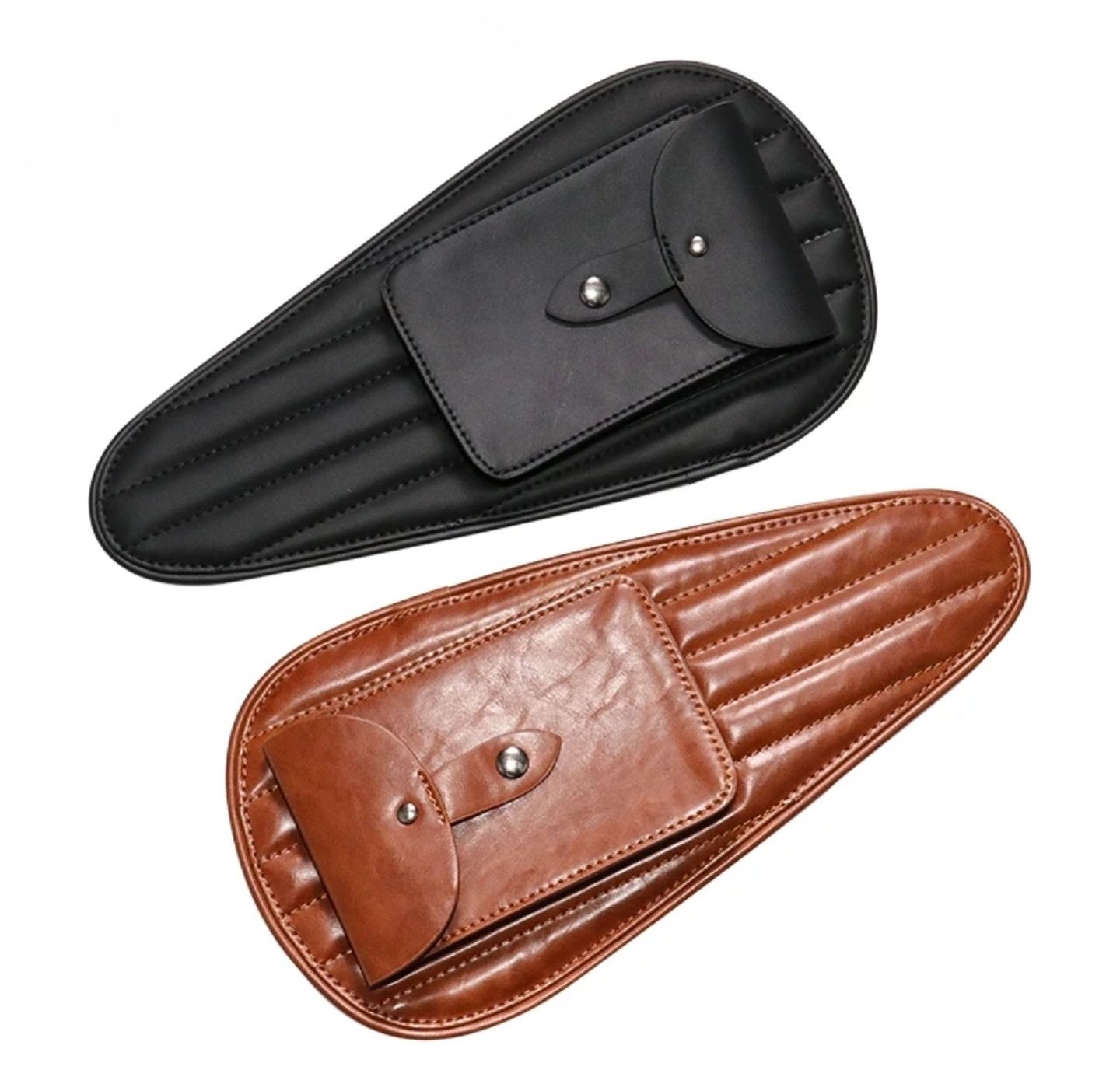 Geanta rezervor piele moto cruiser chopper bobber Tank Bag