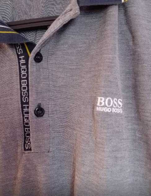 Оригинална фланелка с яка Hugo Boss
