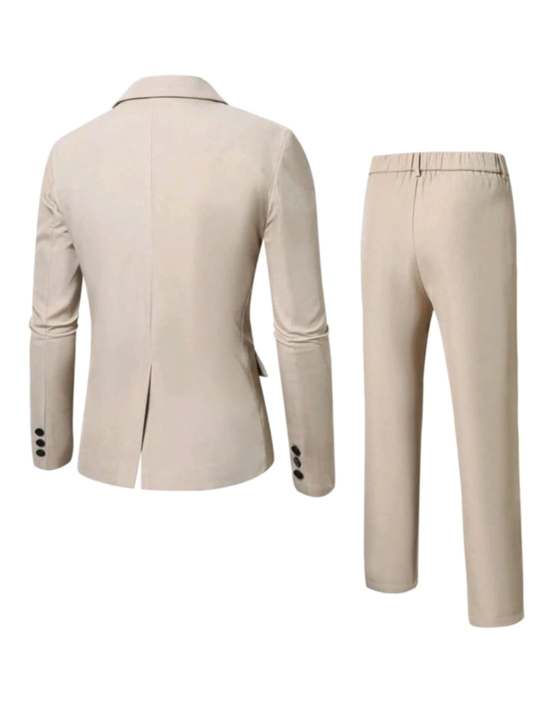 Официален бежов костюм 3XL
