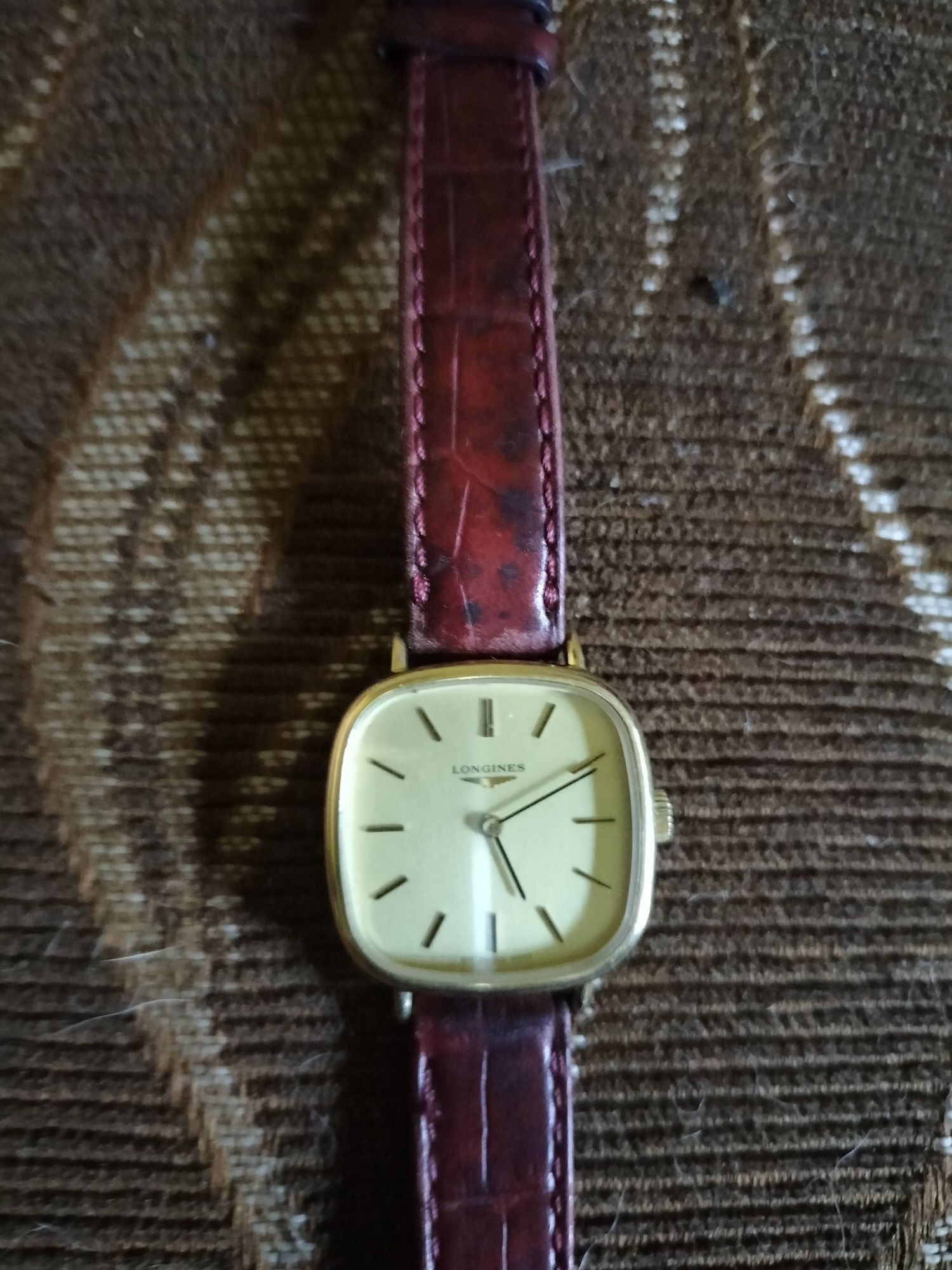 Ceas longines dama suflat cu aur