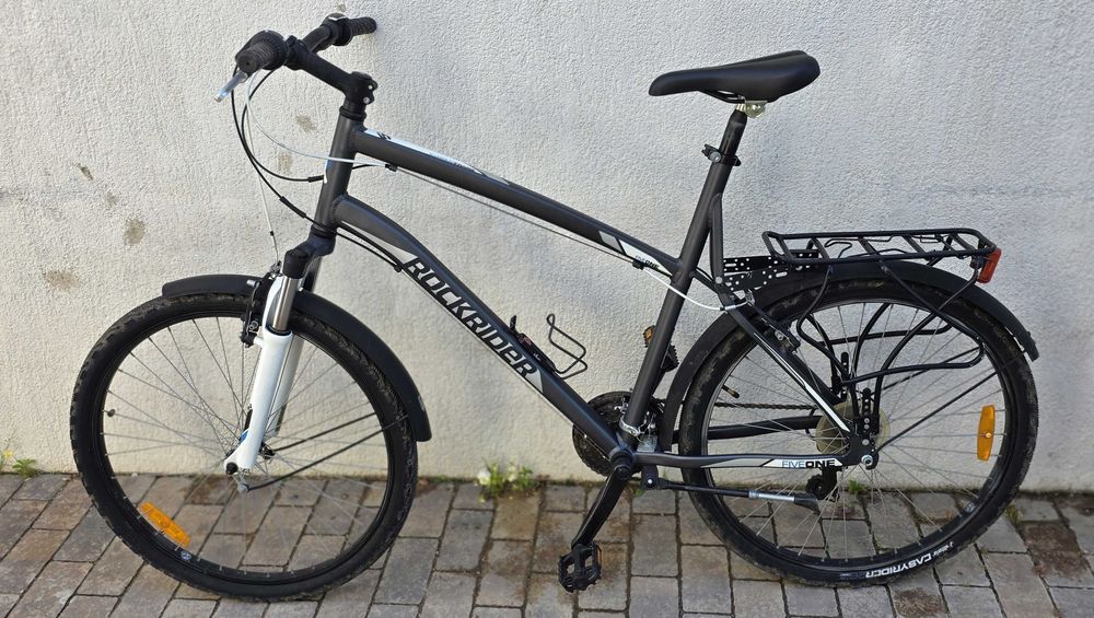 Bicicleta BTwin Rockrider 5.1 aluminiu aparatoare Shimano