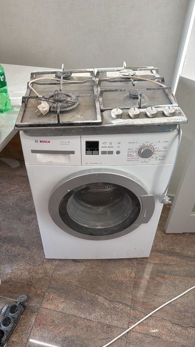 Газовая плита и  стиральная машинка