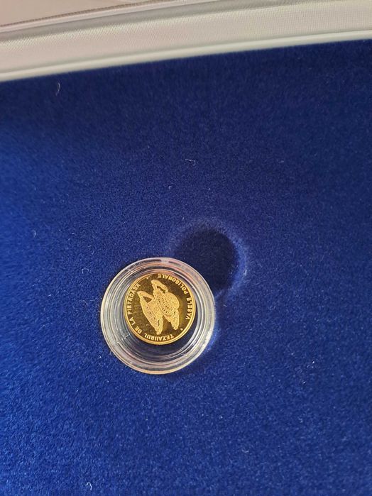 Moneda aur BNR 1,224 in cutie - Ideal pentru cadou