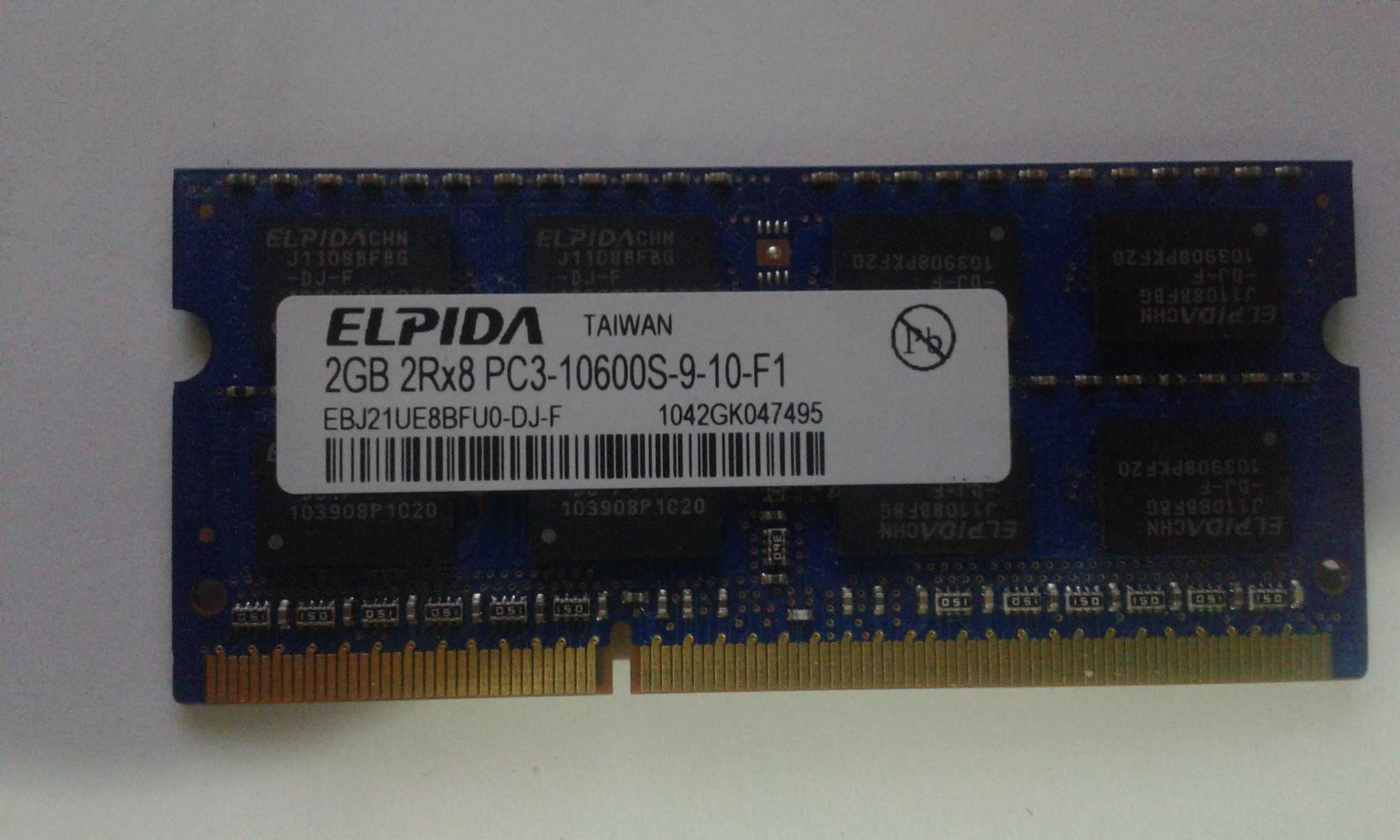 Продам ОЗУ Elpida 2GB 2Rx8 DDR3