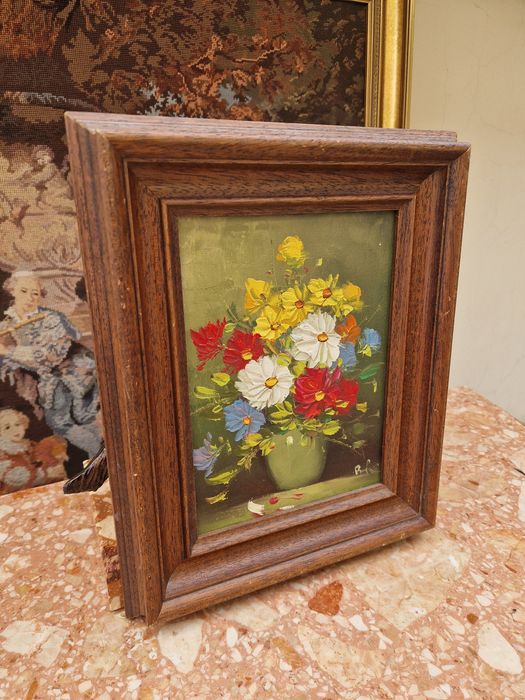 Натюрморт уникален авторски масло платно  рамка