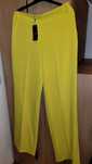 Pantaloni dama Sfera galben aprins, talie inalta noi, L /42, 60 ron