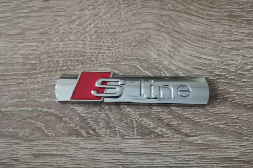 Audi S line сребрист гланц емблема