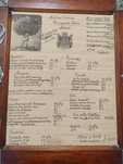 Tablou vintage meniu restaurant aspect antichizat